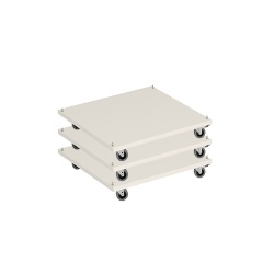 Pyöräjalusta Mariaan, valkoinen, 3 kpl setti